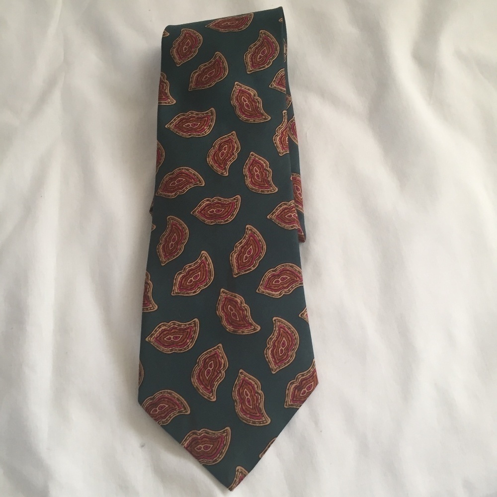 Designer Mens Italian‎ 100% Silk Necktie Fenzia